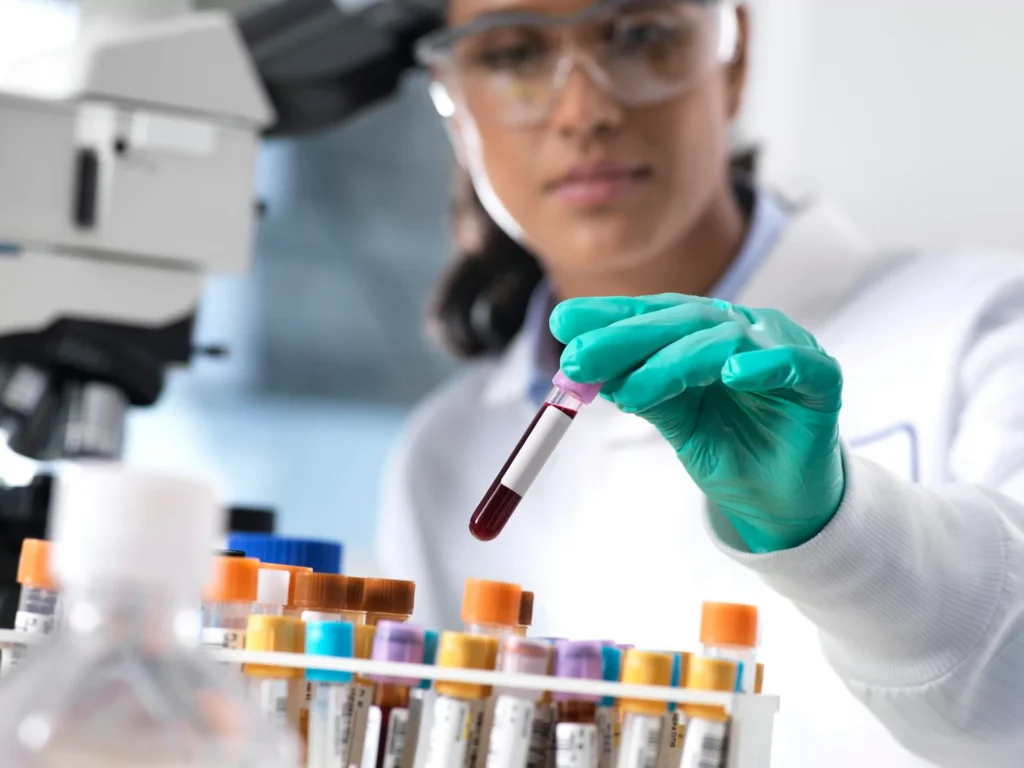 Lab testing process