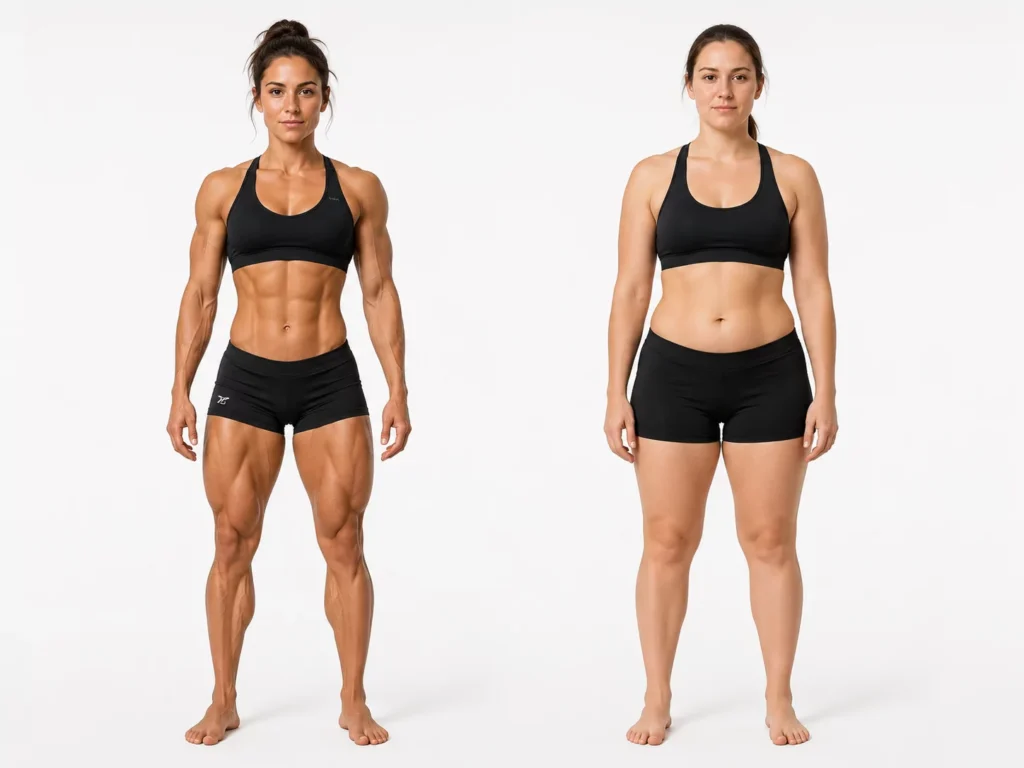 Two females both 15% BF